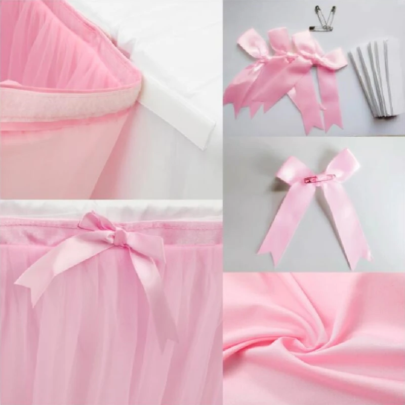 Tulle Table Skirt Tutu Ruffle Table Cover for Birthday Party Wedding Baby Shower Dessert Cake Buffet Table Decoration Home
