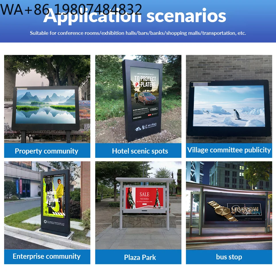 Floor Standing 32/43/49/55 Inch 2K/4K Outdoor Advertising Touch Screen Totem, 2500cd/m Waterproof LCD Aliexpress