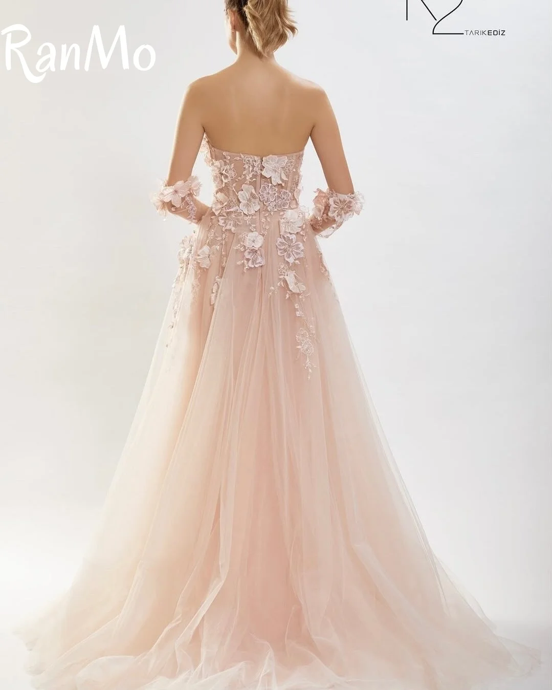 Ranmo 2025 New Customised Evening Dress Luxury Sweetheart Applique Party Gown Sleeveless A-line Floor-Length Party Dress فسا