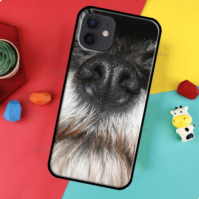 Miniature Schnauzer Puppy Dog Case For iPhone 16 15 11 14 Pro Max XS X XR Plus 12 Mini 13 Pro Max Phone Coque