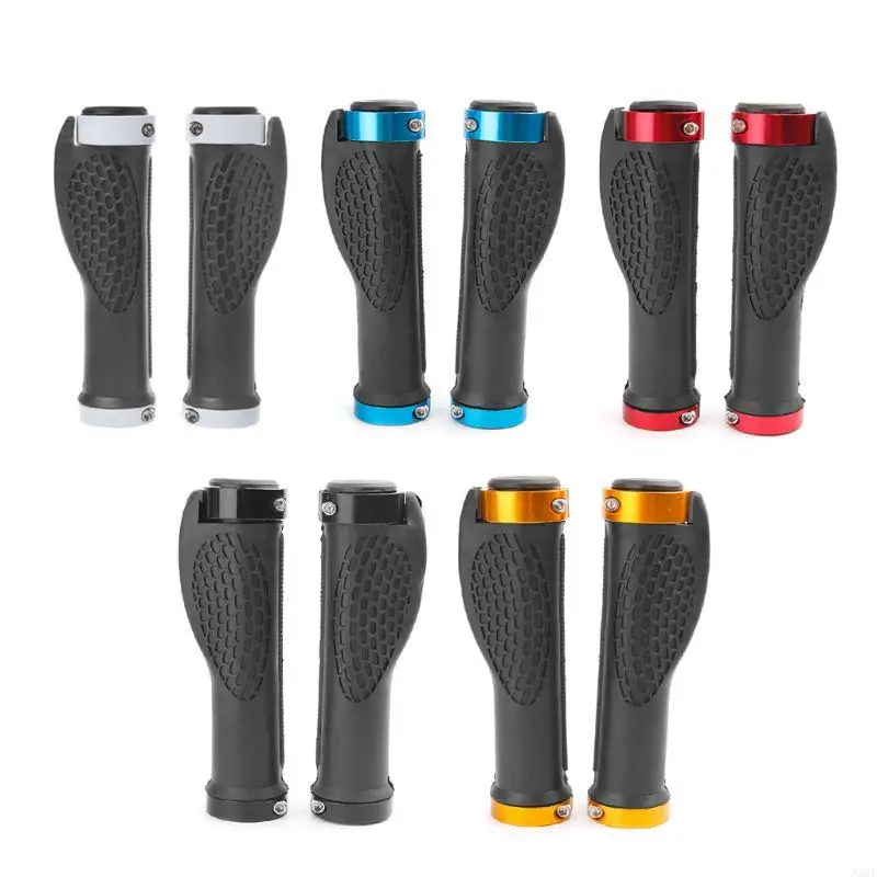 J2HE Ergonomic Design, Double Lock-on Mountain Bike Grips Downhill Bicycles Grips