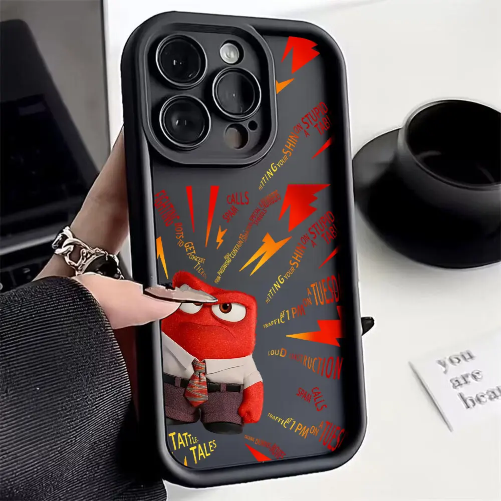 Inside Out Disney Phone Case For Xiaomi Redmi K30 K40 K50 A1 A3 Note 8 9 10 11 12 12S 13 Pro Plus 4G 5G Soft TPU Back Cover