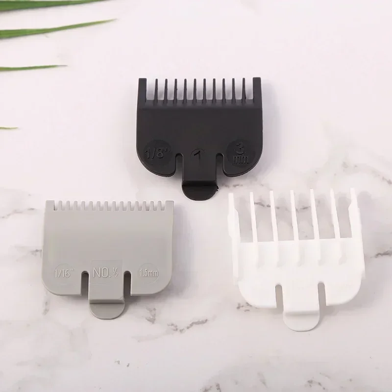 3Pcs Hair Clipper Guards Guide Combs Trimmer Cutting Guides Styling Tools Attachment Compatible 1.5mm 3mm 4.5mm