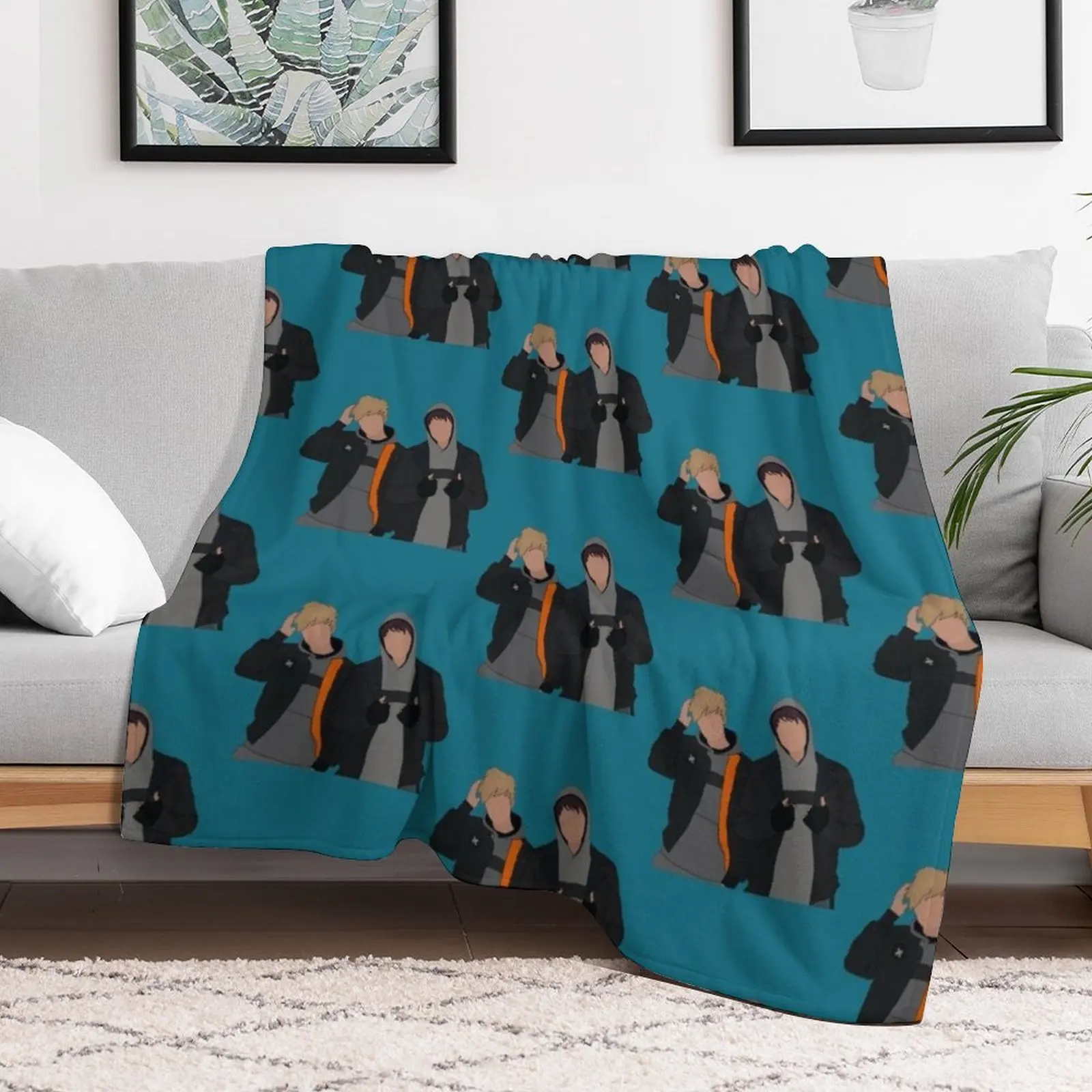 sam and colby Throw Blanket