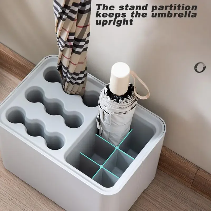 15 Grids Umbrella Stand Rack Large-capacity Anti-Skid Draining Home Storage Holder