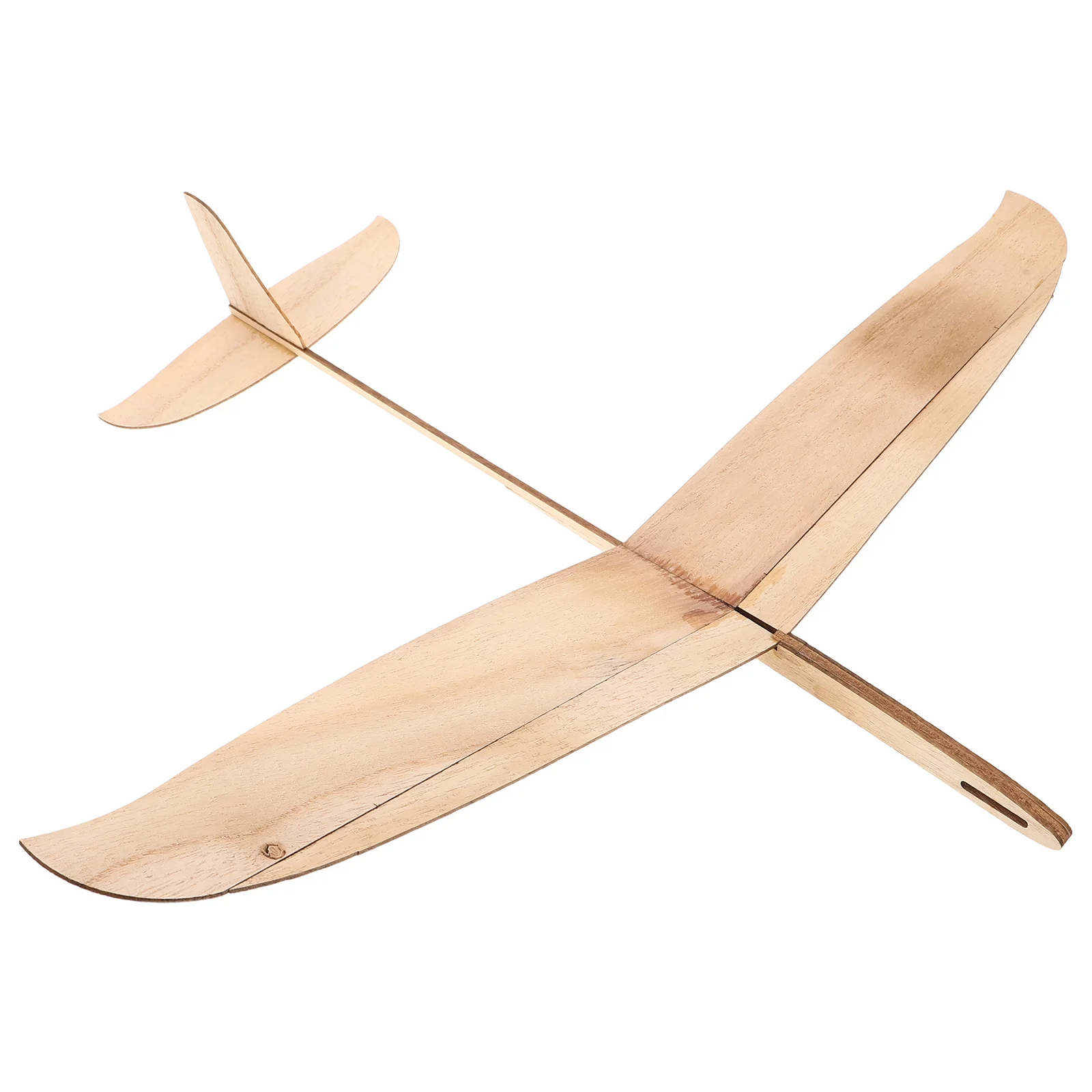 2pcs Wooden Glider Airplane Kit Unfinished Diy Plane For Kids Adults Hand Launch Flying Stem Craft Building Set Travel Portable