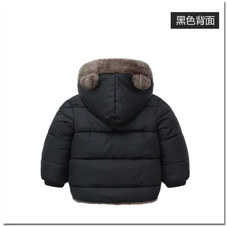 Kleinkind Jungen Mädchen Dicke Warme Kapuzenjacken 2026 Herbst Winter Baby Lammwollfutter Oberbekleidung Kinderkleidung Schneeanzug – Detail 10