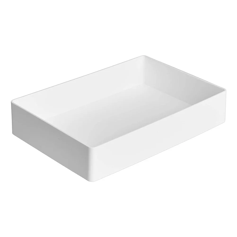 

1Pcs Laboratory Tray Polypropylene White Durable Chemical Resistant Organizer for Vials Pipettes and Small Consumables Storage