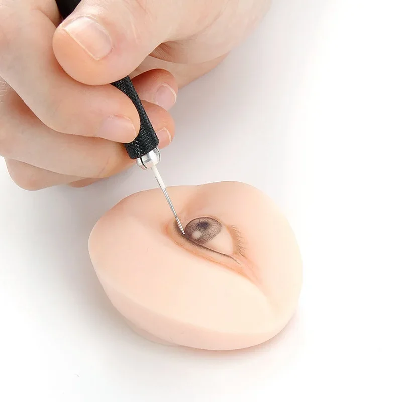 

Replacement Soft Silicone Practice Permanent Makeup Tattoo Skin Tool Training Mannequin Moulds 2 Eyes 1 Lips