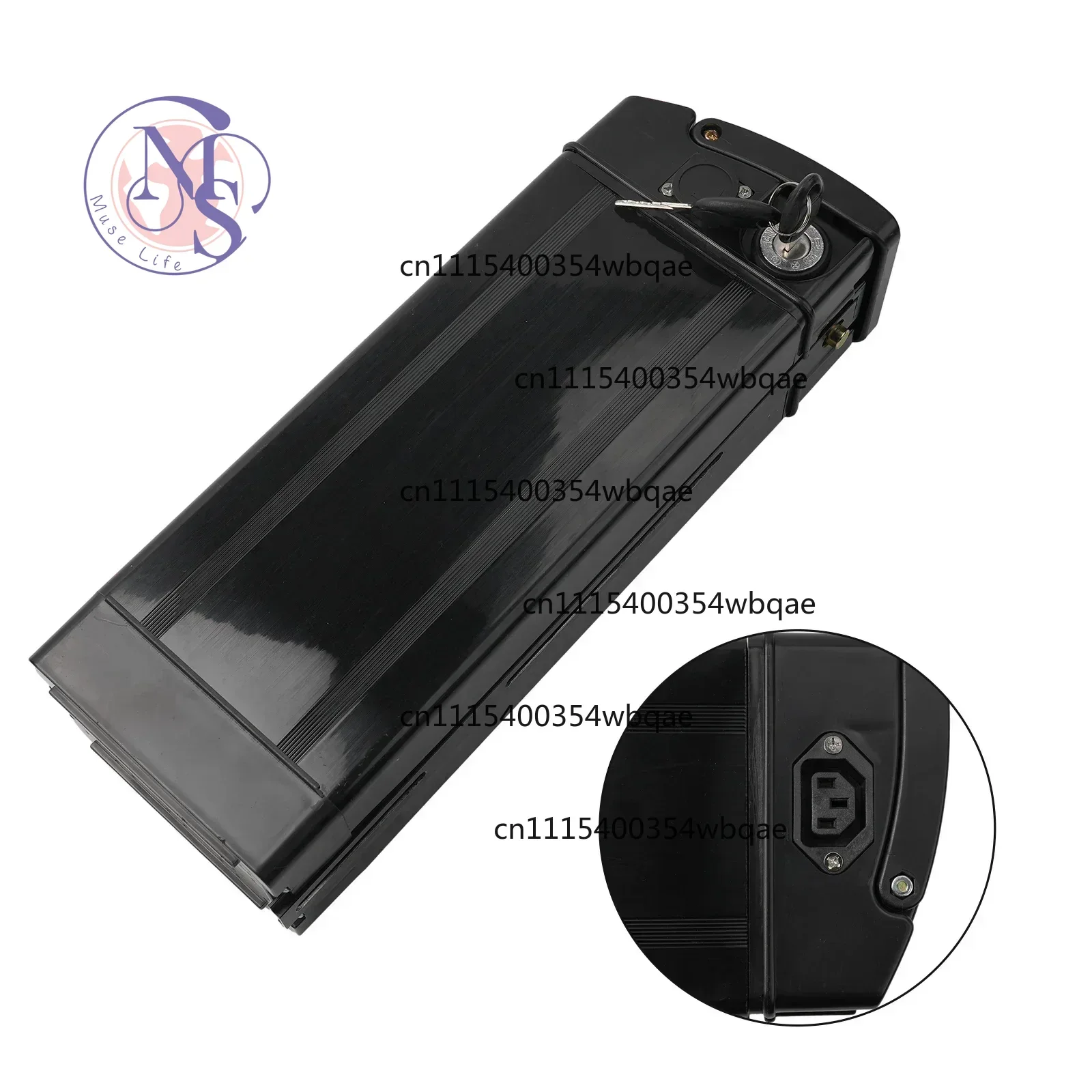 ZOCI- Electric Bike Battery Box Ebike Holder Case With Charging Socket Output Port For Electric Bicycles