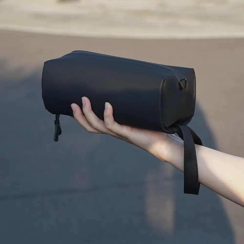 PU Camera Storage Bag Water Resistant Two Way Zipper Gimbal Camera Bag Wide Opening for DJI Osmo 360 Pocket 4/3/2