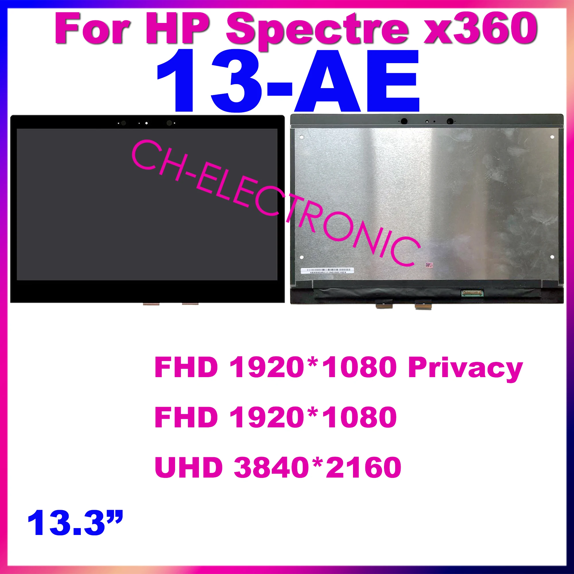 

13.3’’ For HP Spectre X360 13-AE LCD Display Touch Screen Digitizer Assembly Replacement Panel 13-ae L02542-001 B133HAN05.5