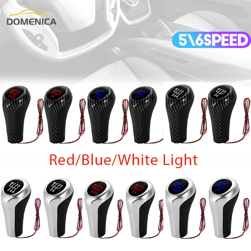 

5 6 Speed Gear Shift Knob LED Light Shifter Lever Ball For BMW F30 E60 E90 E46 E34 E39 X1 E84 X4 F26 M3 M4 M5 Car Interior Parts