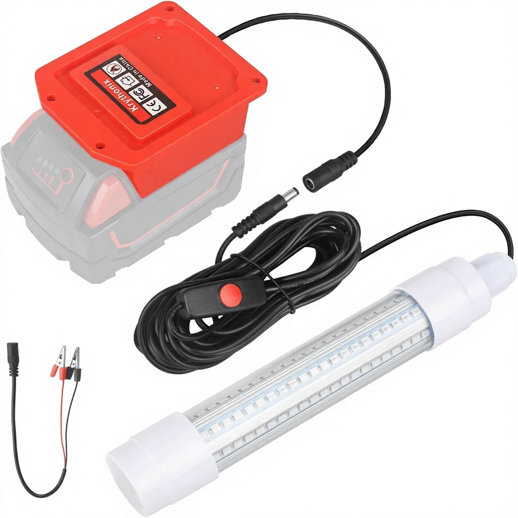 Underwater Green Blue Fishing Light IP68 2-Year Warranty Compatible Milwaukee M18 Battery