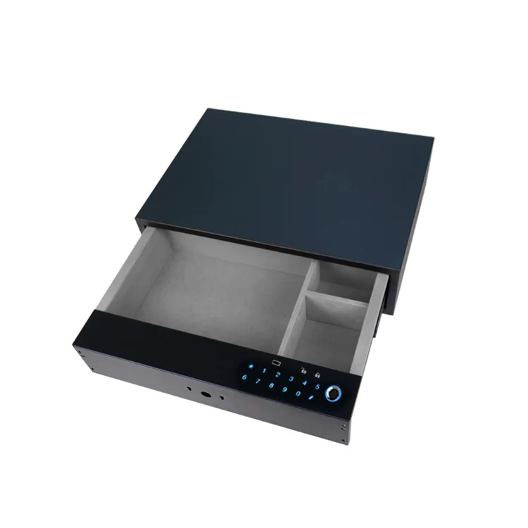 

Wholesale Fingerprint Touchscreen Code Use Batteries Mechanical Keys Smart Safe Hidden In Furniture Opening Drawer Safe