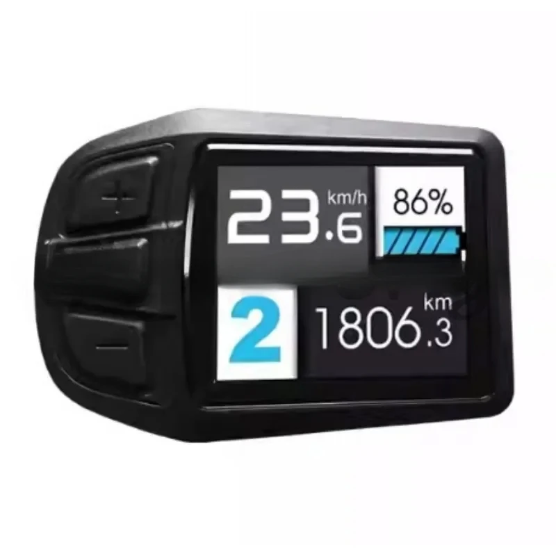 

LCD TFT UKC3 Display Speed Battery Time Indicator for Electric Bicycle 24V 36V 48V Motor Conversion Kit, Waterproof