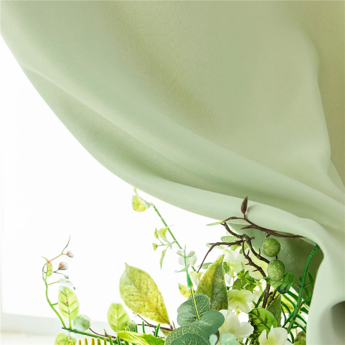 

1Pcs Blackout Curtain Punch Free Thick Modern Tape Fixing Pure Color Window Drape Decoration for Home Bedroom Kids Room