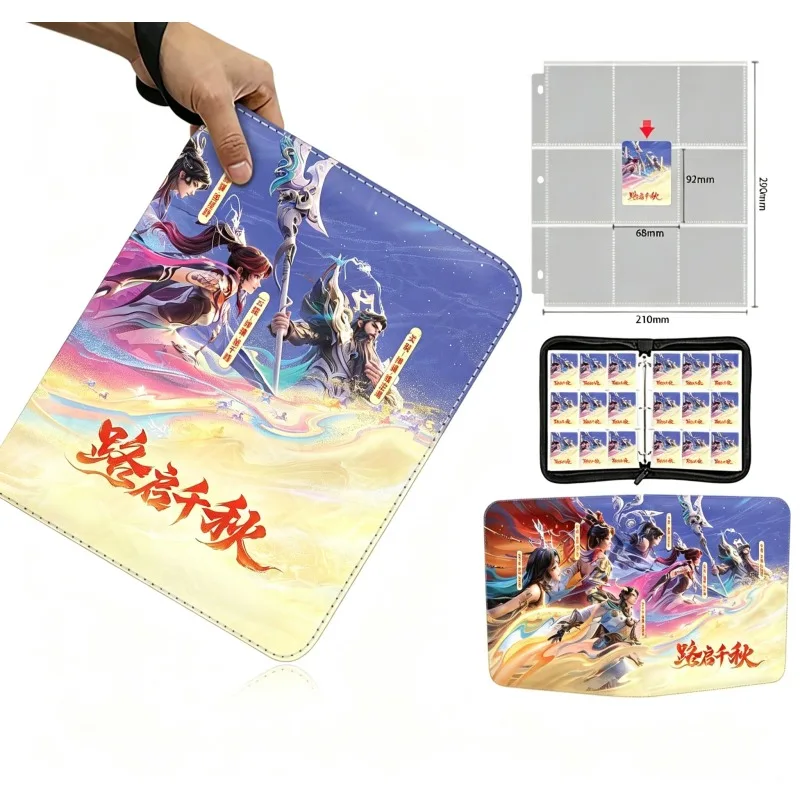 Honor of Kings Game Card Binder Card Book Photo Album Zipper Business Card Holder Anime Fashion Cartoon Trendy Toy Luxury Gift