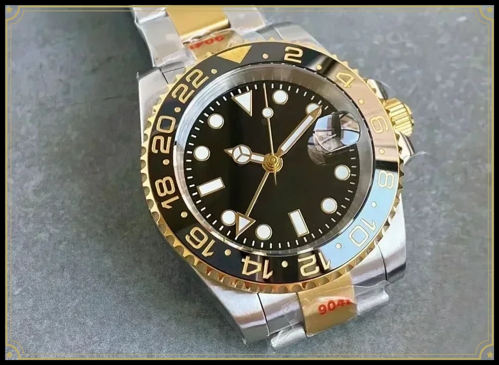Montre personnalisée avec mouvement mécanique, montre de sport de mode pour la plongée, lunette en céramique, montres pour hommes en saphir, magasin WWATCH