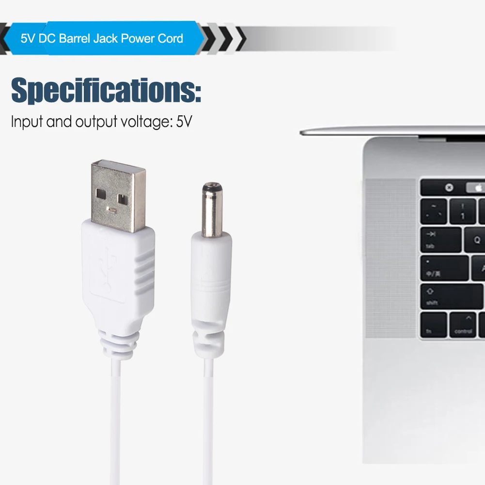 USB To DC 3.5มม.สำหรับลำโพง3.5X1.35มม.5V DC Barrel สายเชื่อมต่อสัญญาณตัวแปลงไฟฟ้าชาร์จสาย