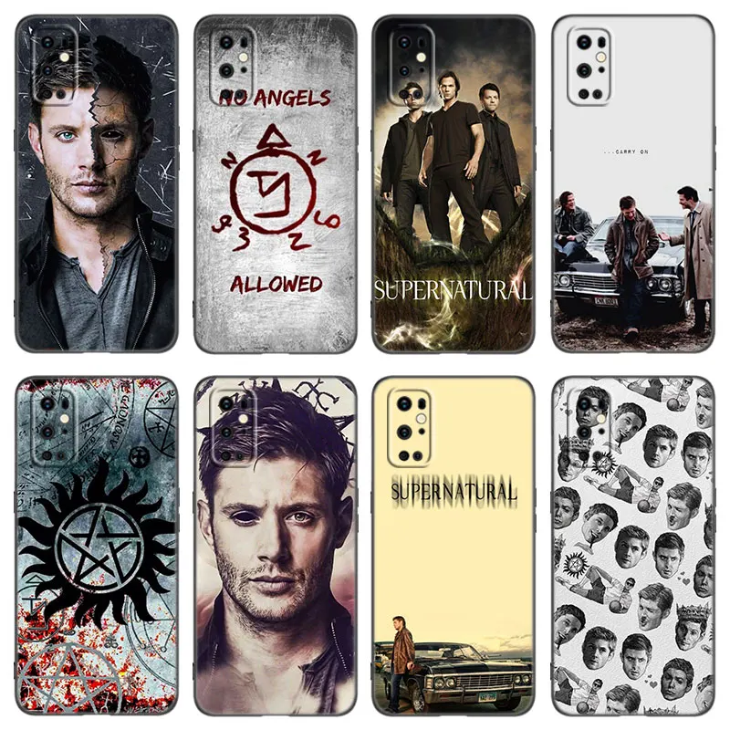 Supernatural Tv Show Phone Case For OnePlus 7 7T 8 9 10 Pro 8T 9RT 10T 10R ACE Nord 2T CE2 Lite N10 N100 N20 N200 5G Black Cover