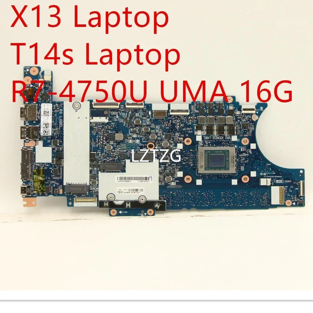 

Материнская плата для Lenovo ThinkPad X13/T14s NM-C791, материнская плата для ноутбука R7-4750U UMA 16G 5B20W77640