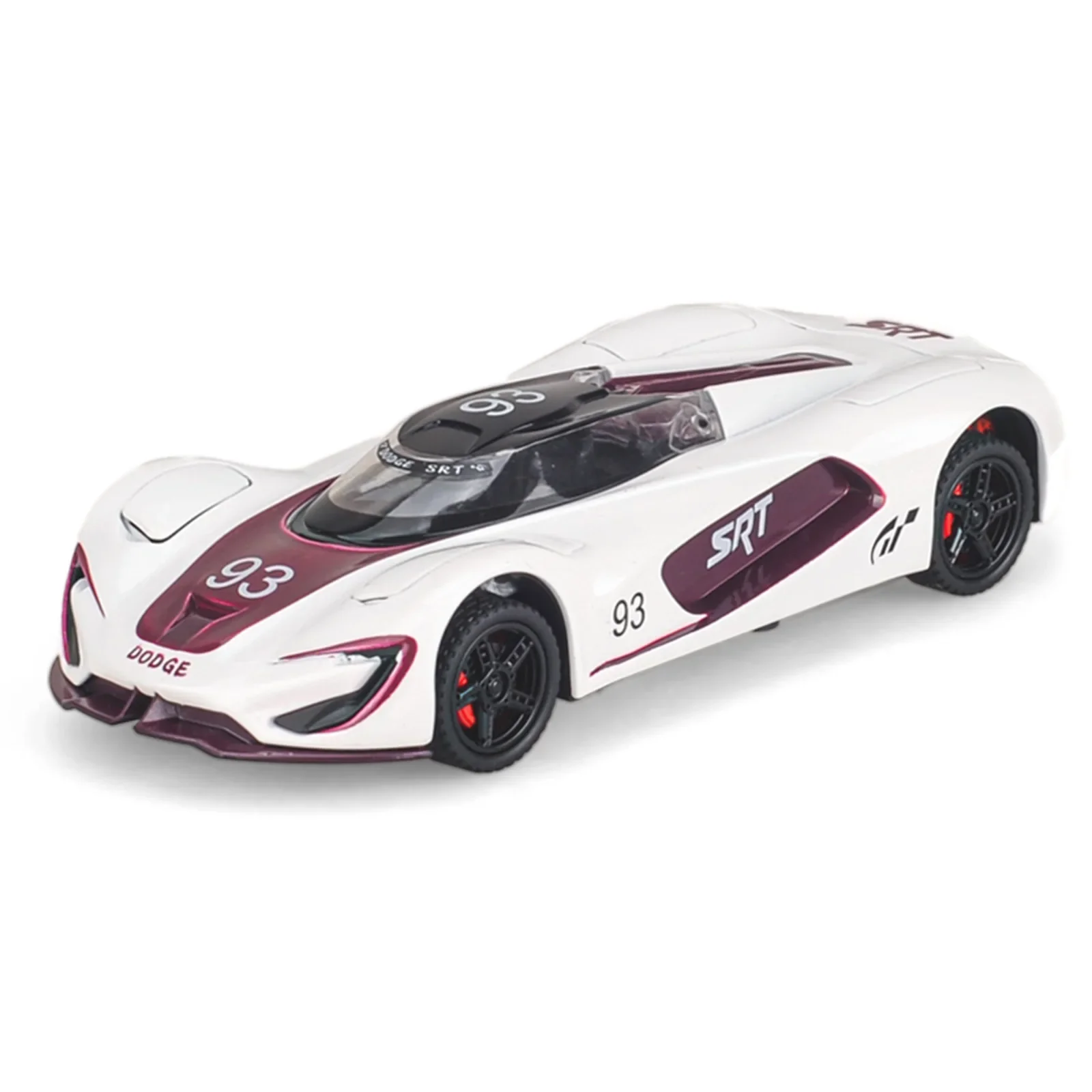 1: 32 Dodge SRT Battle Axe Lega Supercar Modello Track Edition Ritorno della luce Squisita collezione avanzata Ornamenti Modelli di auto