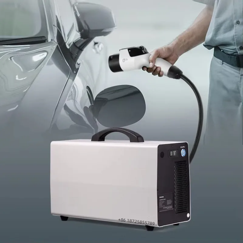 GB/T 7KW Mobile Charging Station Dc Fast Electric Car Charging Stations Portable Charger Ev - Image 4