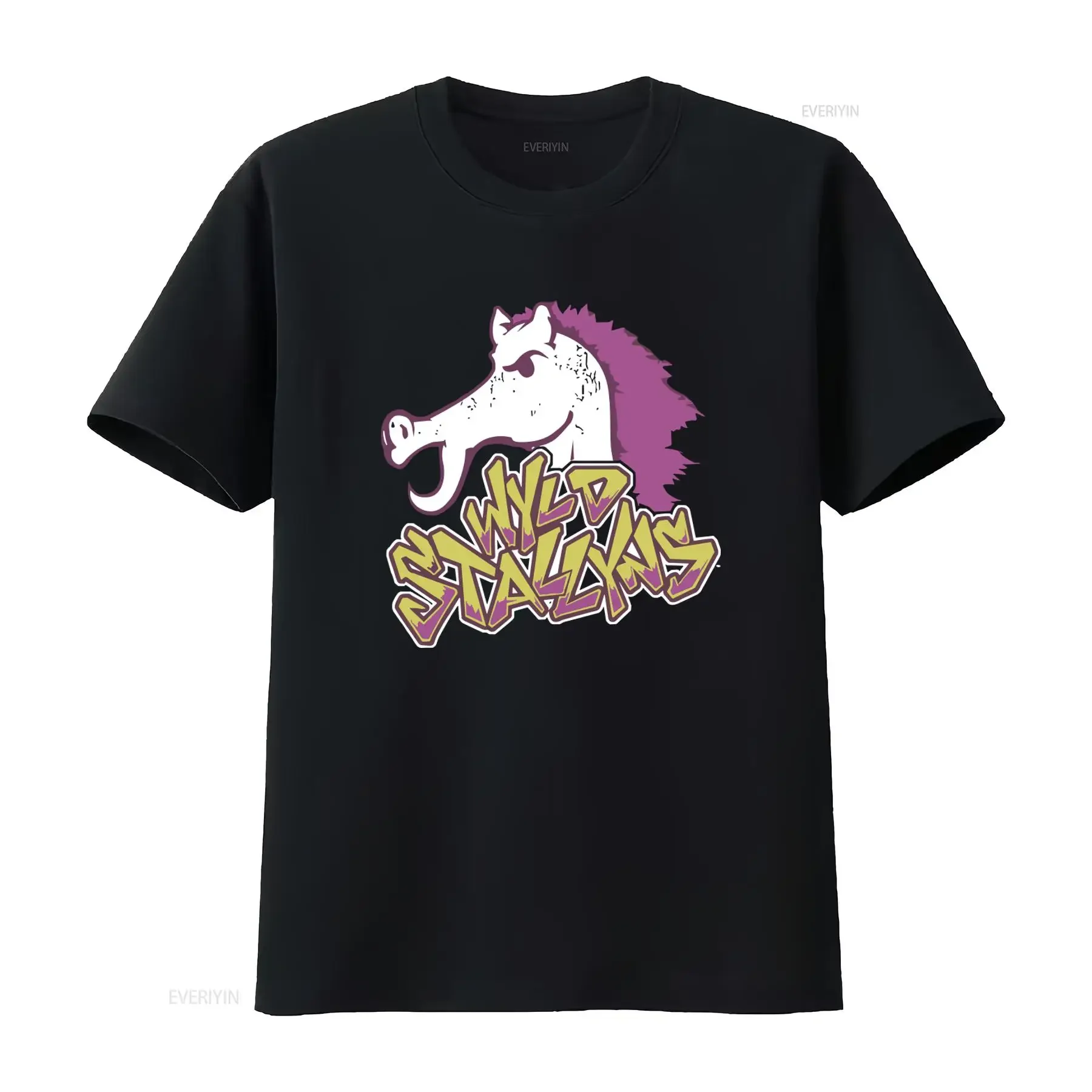Bill And Ted Purple Stallyn Wild Movie T Shirt for Casual vintage Washed Stretched Breathable Top For Everyday Wear Unisex