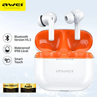 Awei T1pro TWS Earbuds Wireless Bluetooth Earphones 5.3 With Mic  Headphones in-Ear Sport Headset Gamer IPX6 Waterproof Bluetoot