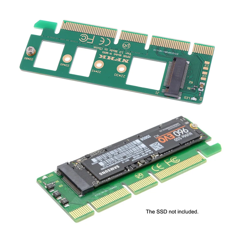 

【NVMe M.2 NGFF SSD To PCI-E PCI Express 3.0 16x X4 Adapter Riser Card Converter】