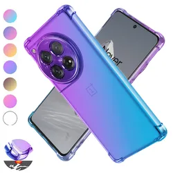 Shockproof Gradient Airbag TPU Case for OnePlus 13 12 One Plus 13R 12R Protective Cover Fundas Coque Capa