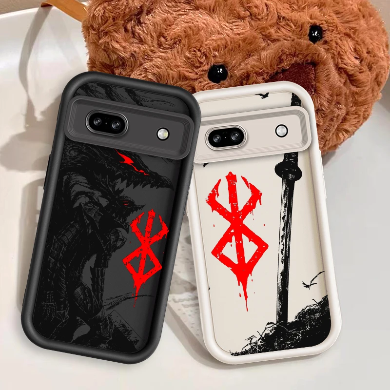 Anime Berserk Luxury Cool Art For Google Pixel 9 8A 8 7 7A Pro XL 5G Eye Ladder Phone Case Soft TPU Shockproof Cover TPU