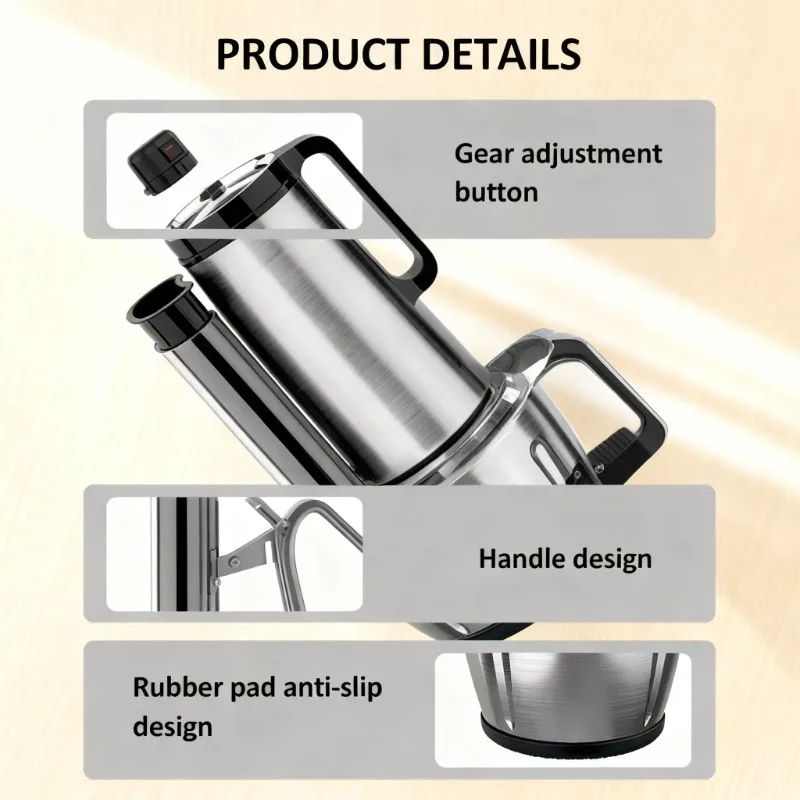 Kitchen 5L food processing machine, multifunctional electric meat grinder, vegetable slicer, slicer, blender