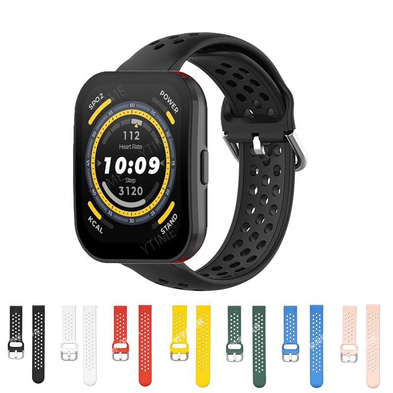 Pulseira de Silicone para Amazfit Bip Watch, 20mm, 22mm Banda para GTS, 2, 2e, 3/4 Mini, GTR 4, 3, Pro, GTR2, 2, 3, 2, 3, 2, 3, 47mm cinta