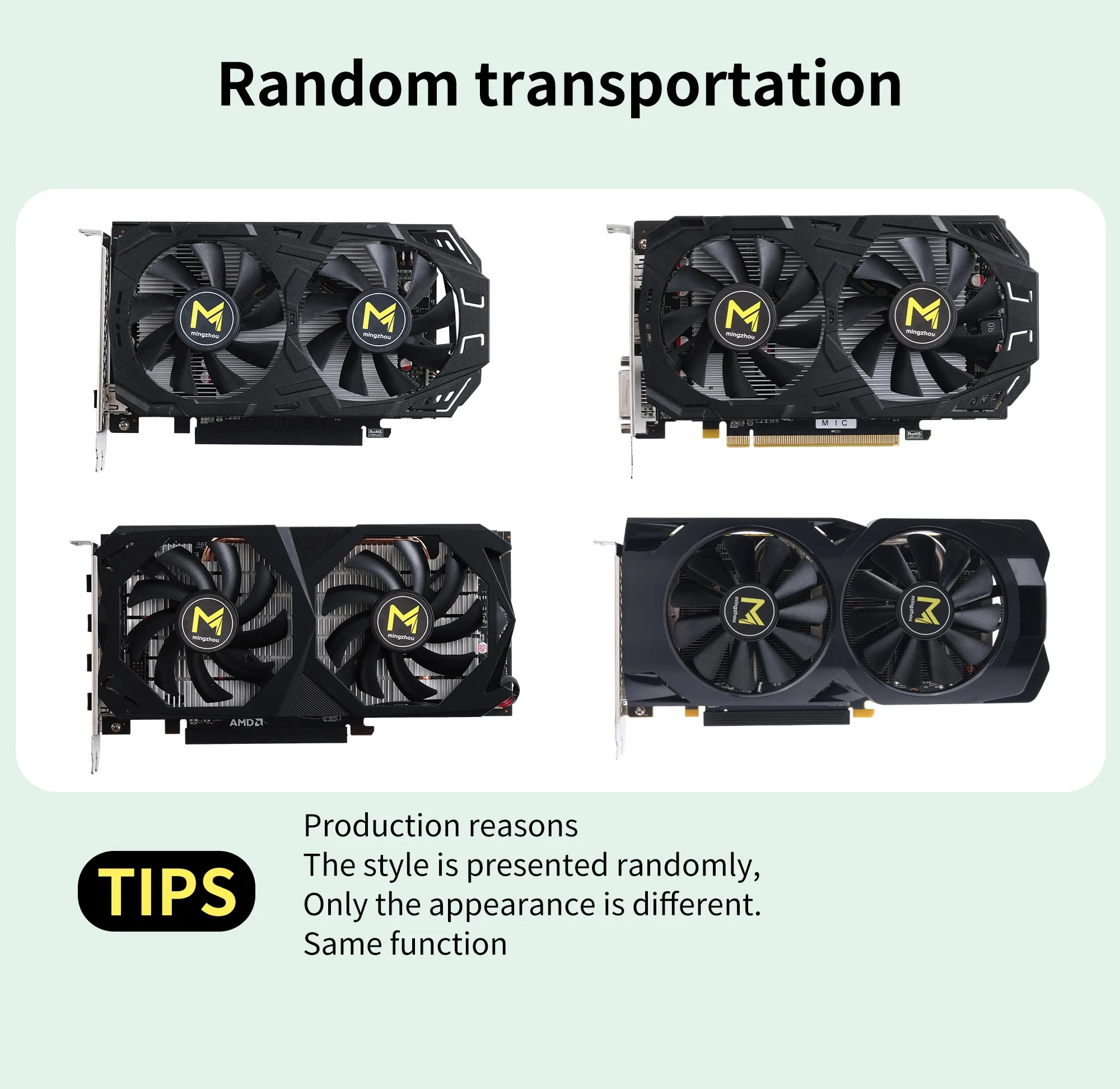 RX 580 8GB Gaming Graphics Card - AMD GPU 2048SP, GDDR5 Memory, 1206MHz Frequency, HDMI + 3x DP, Limited Promotion