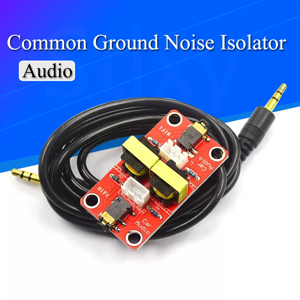 Stereo Audio Isolator Vehicle Common Ground Suppression Interference Noise Isolation Module Transformer Coupler