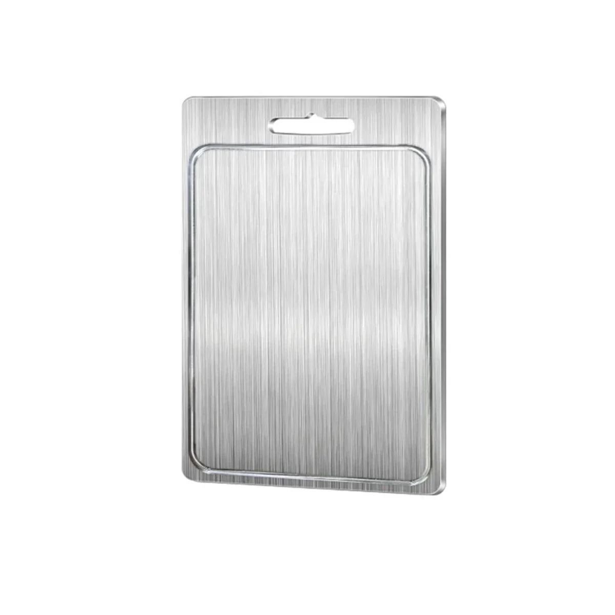 Dual-Sided Cutting Board Heavy Duty Chopping Board Food Prep Board 304 Stainless Steel For Cooking Preparation