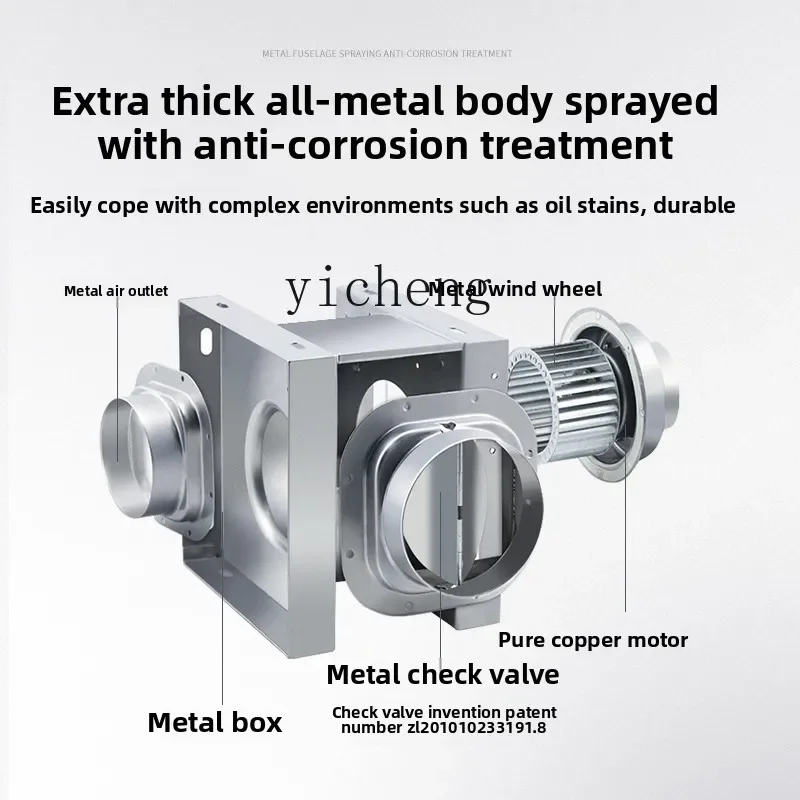 شفاط تجاري صغير وبسيط، وموقد مطبخ ريفي للشواء، ومروحة كشك شفط قوية