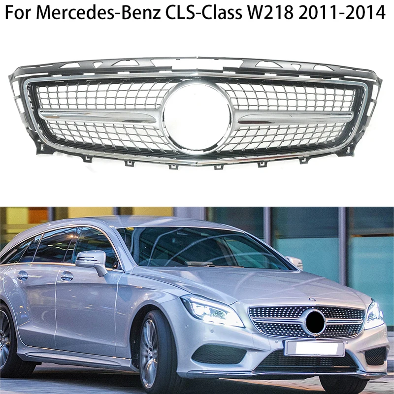 

For 2011-2014 Mercedes Benz CLS X218 W218 C218 CLS400 CLS350 CLS500 Car Front Kidney Grille Hood Front Bumper Radiator Grill