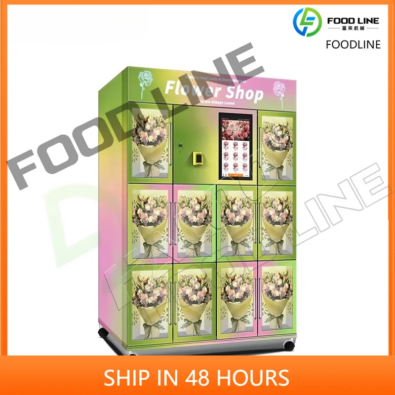 Vending Machine Manufacturer  Flower Automatic Fresh Flower Vending Machine with Cooling System