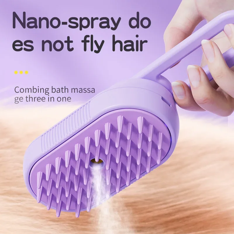 Elétrica Pet Spray Massagem Comb, Rotary Banho Cabelo Remoção, Suprimentos De Limpeza, Novo