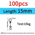 100pcs 15mm