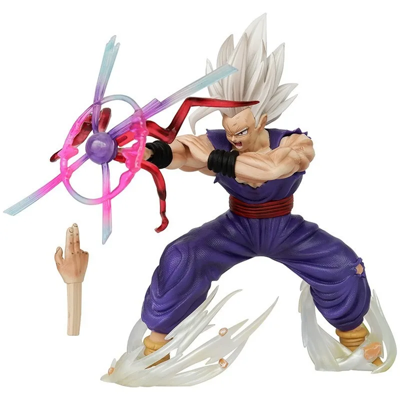 Dragon Ball 22cm Figure Gohan Anime Figurine Son Gohan Action Figure Magic Guan Light Kill Cannon Collection Model Doll Toy Gift