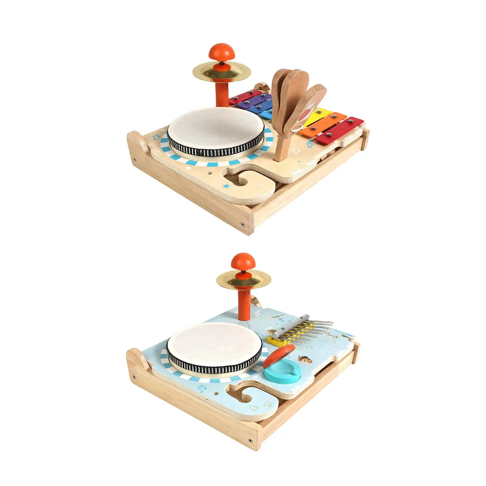 

Детский деревянный музыкальный инструмент-барабан, развивающая игрушка для развития мелкой моторики и сенсорных навыков, музыкальная игрушка для детей 3, 4, 5, 6 лет