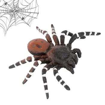 Figuras aranha ABS realistas para festa de Halloween, aranhas assustadoras para meninos e meninas, decoração de cores mistas para adolescentes e adultos