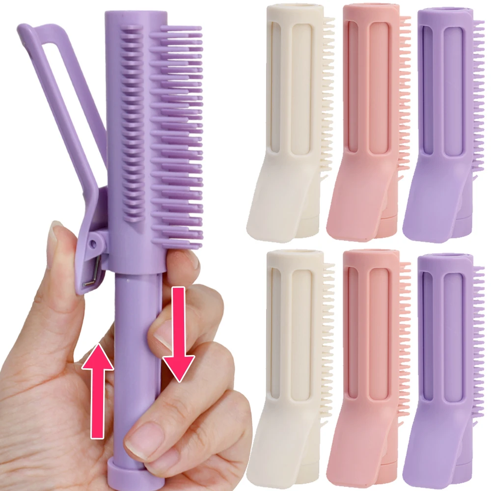 Adjustable Curling Comb Professional Purple Pink White Styling Combs Air Volume Hair Fluffy Styling Curler Make Up Brush Tools