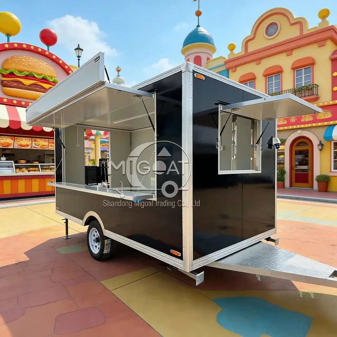 

3.5m Customizable Mobile Food Truck Kitchen Trailer for Coffee Ice Cream Fast Food Vending