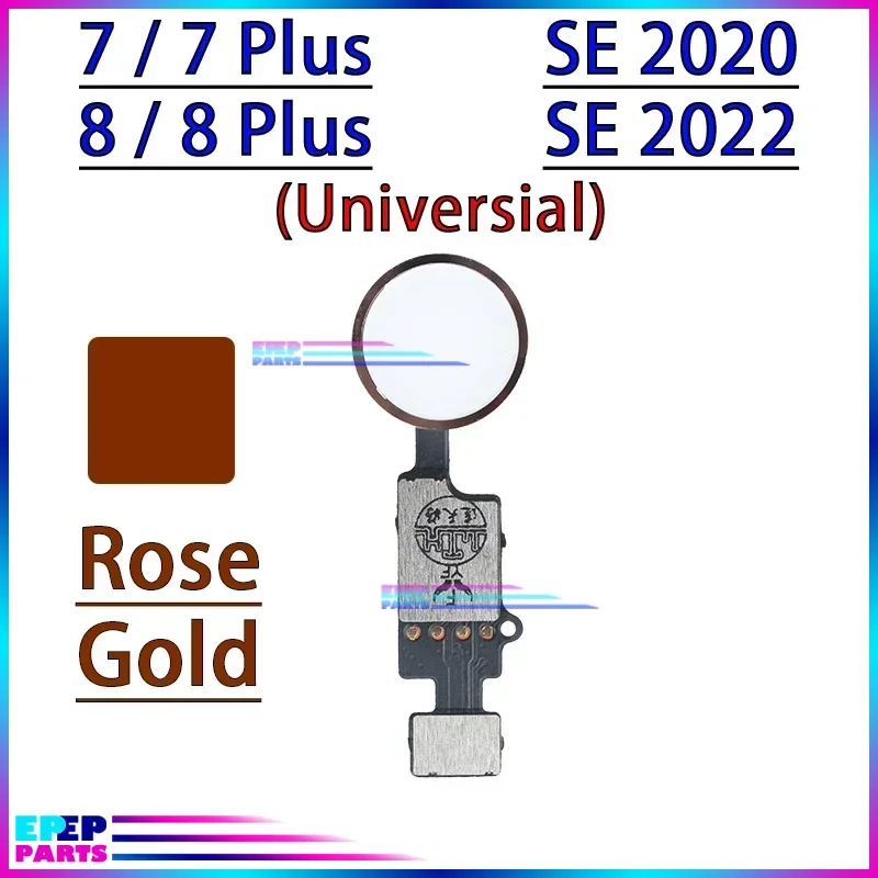 Replacement Parts for Iphone 7 8 Plus SE 2020 2022 Home Button Flex Cable Return Function (No Fingerprint No Touch Id)