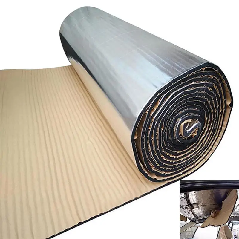 50x200cm 5/10mm For Car Acoustic Thermal Sound Deadener Mat Noise Soundproofing Bonnet Insulation Deadening For Hood For Wal New